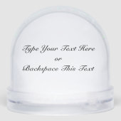 Orca Snow Globe Custom Killer Whale Snow Globe Schneekugeln (Rückseite)