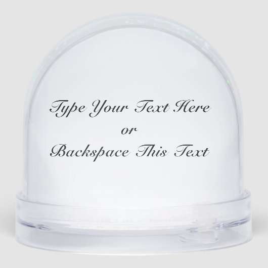 Orca Snow Globe Custom Killer Whale Snow Globe Schneekugeln (Rückseite)