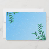 Orca Snow Globe Geburtstag Einladungen (Rückseite)