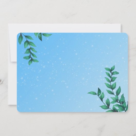 Orca Snow Globe Geburtstag Einladungen (Rückseite)