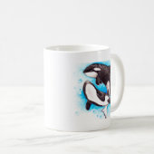 Orca-Spiel Kaffeetasse (VorderseiteRechts)