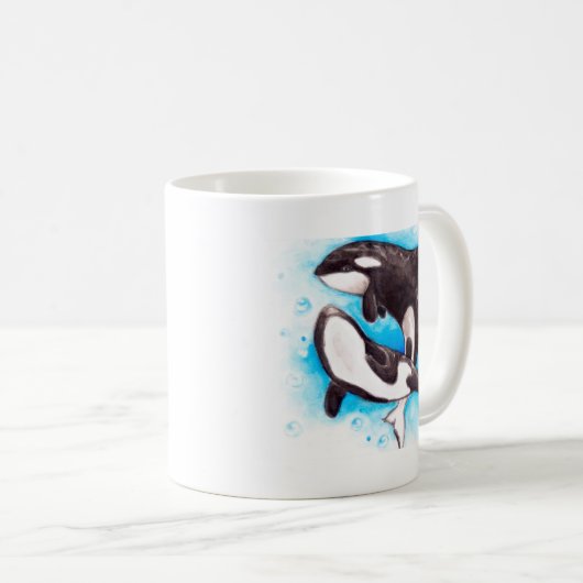 Orca-Spiel Kaffeetasse (VorderseiteRechts)