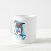 Orca-Spiel Kaffeetasse (Vorderseite Links)