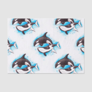Orca-Spiel Seidenpapier