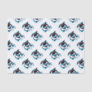 Orca-Spiel Seidenpapier
