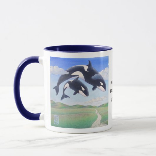 Orca Spirits "Dies ist auch mein Planet" Tasse (Links)