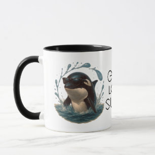 Orca Splash in Shades – Tag des Wals und Delphins Tasse