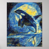 Orca Starry Night Poster (Vorne)