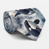 Orca Stormy waves Krawatte (Gerollt)