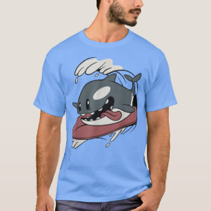 Orca Surfen Wal lustige Vintage Orcas T-Shirt