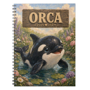 Orca Süßes Baby-Geschichtenbuch-Nursery-Tier Notizblock