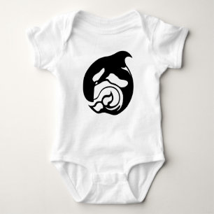 Orca-Symbol Baby Strampler