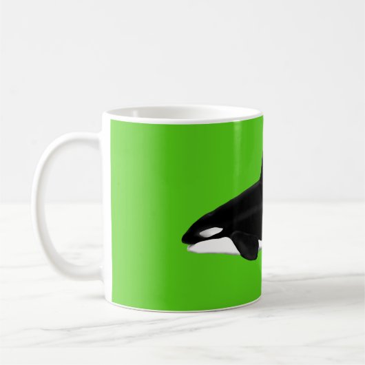 Orca-Tasse auf Grün Kaffeetasse (Links)