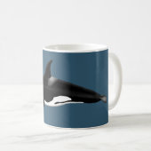 Orca-Tasse in dunkelblau Kaffeetasse (VorderseiteRechts)