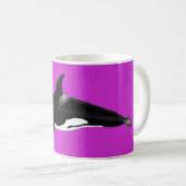 Orca-Tasse in rosa Kaffeetasse (VorderseiteRechts)