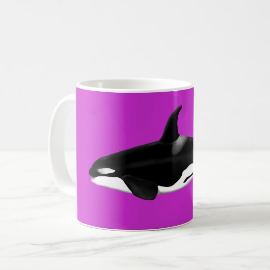 Orca-Tasse in rosa Kaffeetasse (Vorderseite Links)