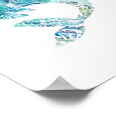 Orca Tattoo mit Ocean Waves Poster (Ecke)