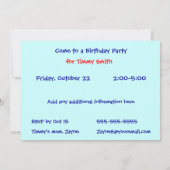 Orca und Dolphin in den Waves Einladung (Rückseite)