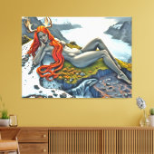 Orca unter der Göttin Leinwanddruck (Insitu (Wohnzimmer))