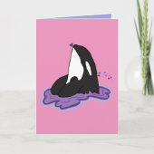 Orca Valentinstag Karte (Vorderseite)