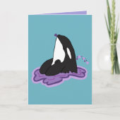Orca Valentinstag Karte (Vorderseite)