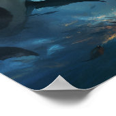 Orca vs Kraken Poster - Epische Schlacht am Ozean (Ecke)