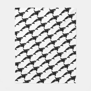Orca-Wal-Decken-Mörder-Wal-Fleece-Decken Fleecedecke
