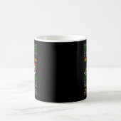 Orca-Wal hässliche Weihnachtspullover Santa Meer A Kaffeetasse (Mittel)