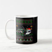 Orca-Wal hässliche Weihnachtspullover Santa Meer A Kaffeetasse (Links)