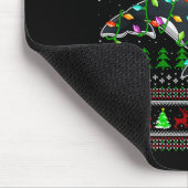 Orca-Wal hässliche Weihnachtspullover Santa Meer A Mousepad (Ecke)