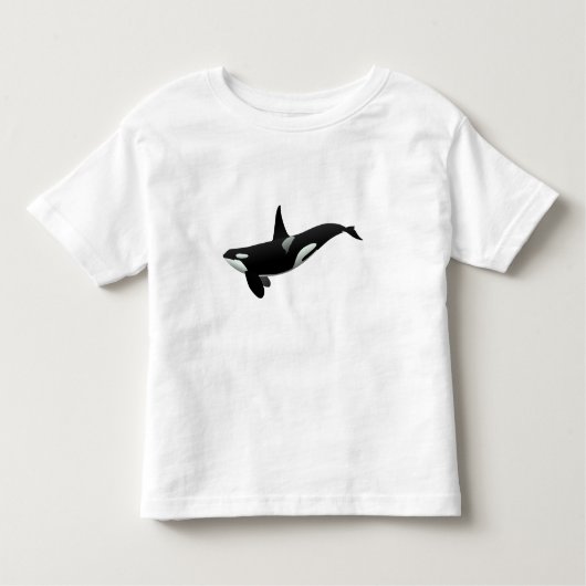 Orca Wal Illustration - Hintergrundfarbe auswählen Kleinkind T-shirt (Vorderseite)