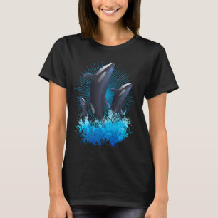 Orca-Wal-Ozean-Tier-Delfin-Meer-Orca-Fisch T-Shirt