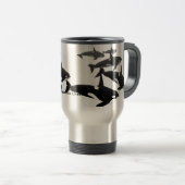 Orca-Wal-Reise-Tasse personifizieren Reisebecher (VorderseiteRechts)