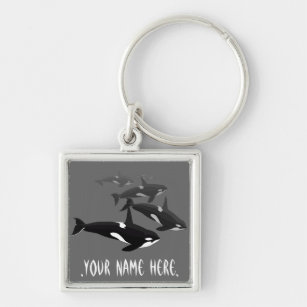 Orca-Wal-Schlüsselanhänger-personalisierte Schlüsselanhänger
