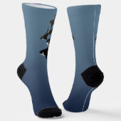 Orca-Wal-Socken Wal-Kunst-Socken - Anpassen Socken (Gewinkelt)