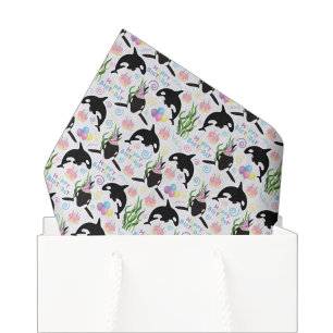 Orca-Wal-Taschentücher Seidenpapier