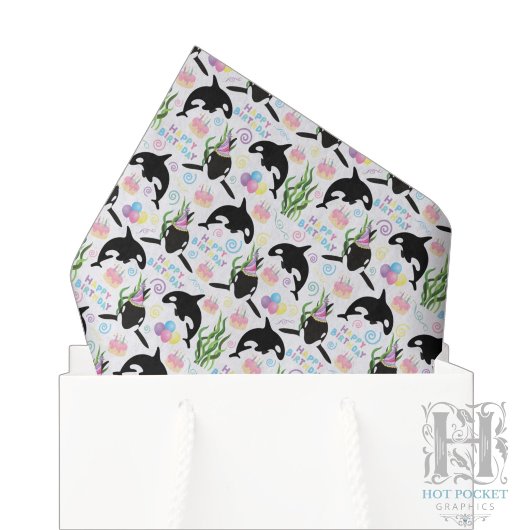 Orca-Wal-Taschentücher Seidenpapier