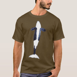 Orca Wale Aquarellmalerei Art 1 T-Shirt