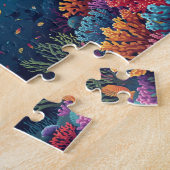 Orca-Walkorallenriff Unterwasser-Kunst Puzzle (Seite)