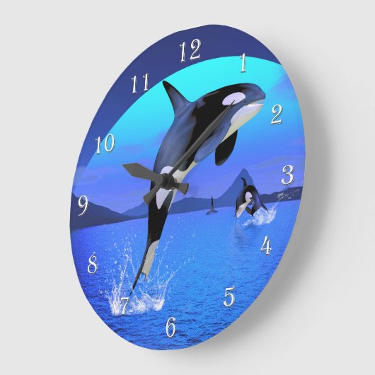 Orca Wall Uhr (Winkel)