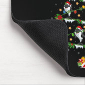 Orca-Weihnachtsbaumlichter Lustiges Meer Tier Orca Mousepad (Ecke)