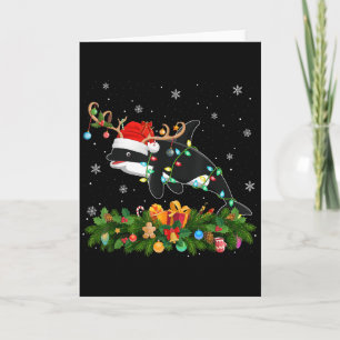 Orca Weihnachtsbeleuchtung Rentier Santa Hut Orca Karte