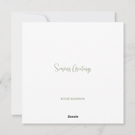 Orca Weihnachtskarte Feiertagskarte (Rückseite)