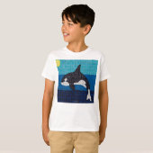 Orca (weiß) - Basic T-Shirt für Jungen (Vorne ganz)