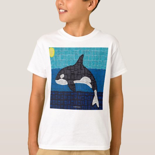 Orca (weiß) - Basic T-Shirt für Jungen (Vorderseite)
