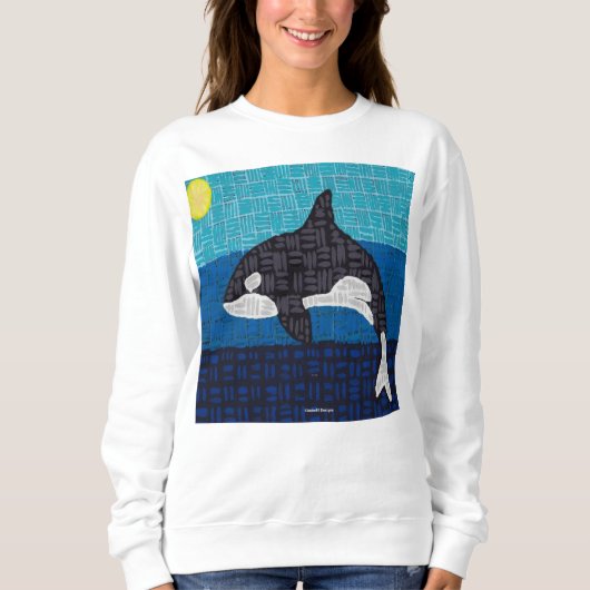 Orca (weiß) - Damen-Sweatshirt Sweatshirt (Vorderseite)