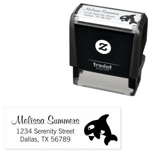 Orca Whale-Adresse Permastempel (Beispiel)