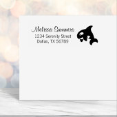 Orca Whale-Adresse Permastempel