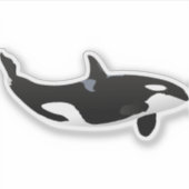 Orca Whale Aufkleber (Vorderseite)