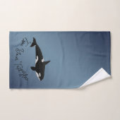 Orca Whale Bath Sets Killer Whales Badezimmer Hand (Handtuch)